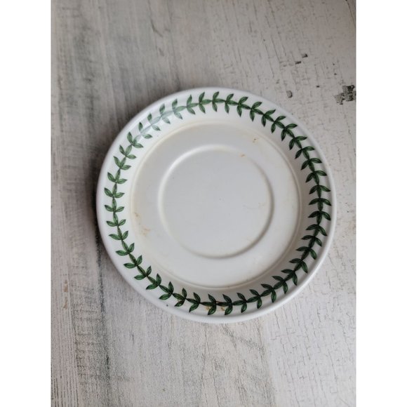 Portmeirion Botanic AS IS leaf rimmed 5" tea cup plate - Picture 3 of 5